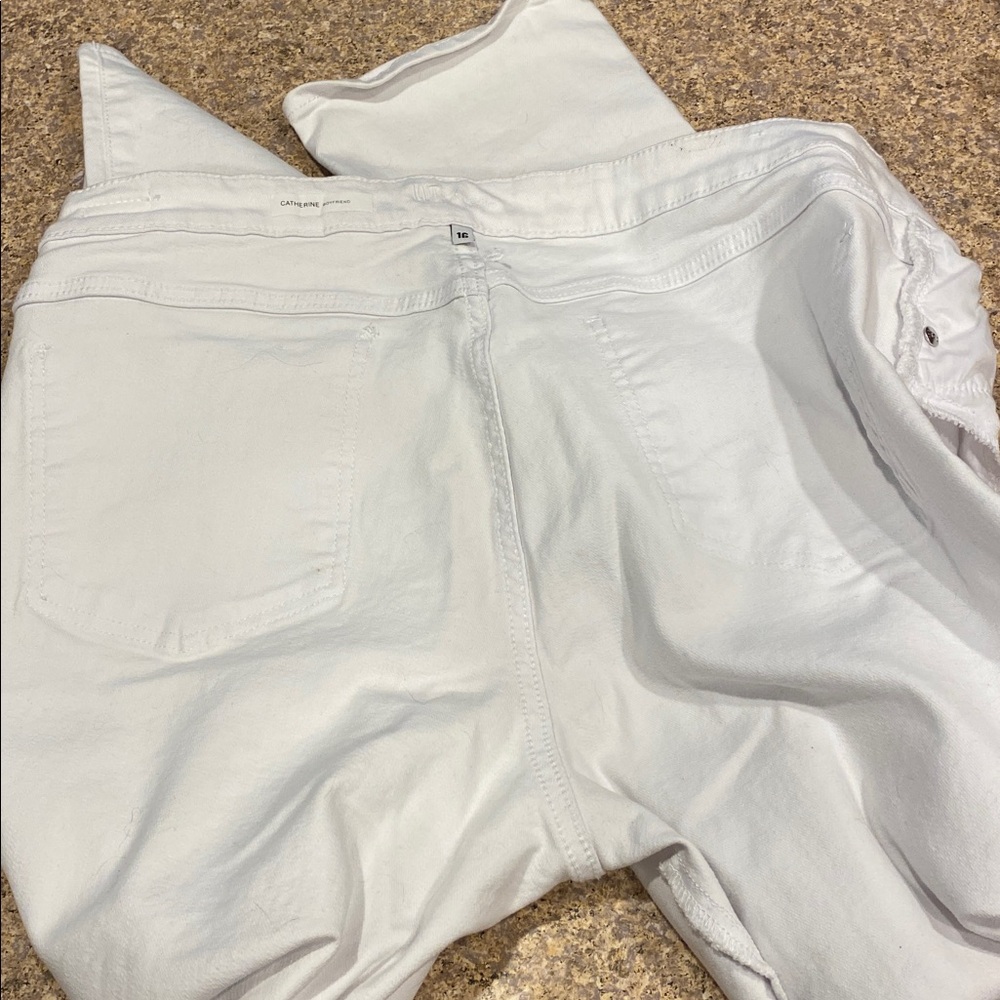Kut From The Kloth Catherine Boyfriend White Jeans Size 16 Style KP494MF2 - Picture 13 of 17